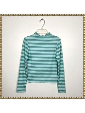 Nordstrom Cali Be Green Striped Top Girls Small NWT